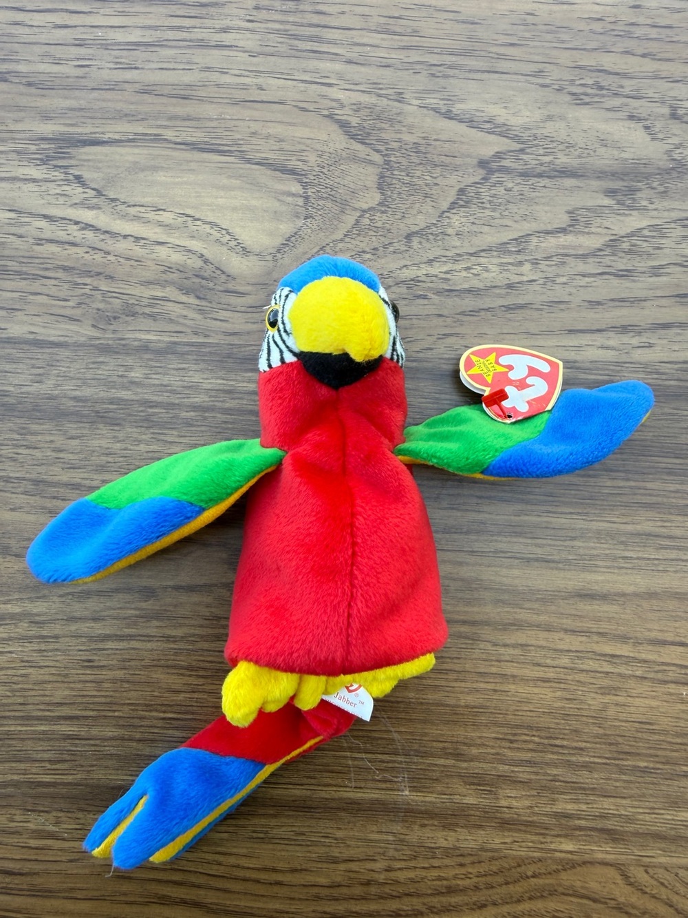 Ty Multicolor Parrot Plush - Red, Blue, Green, Yellow